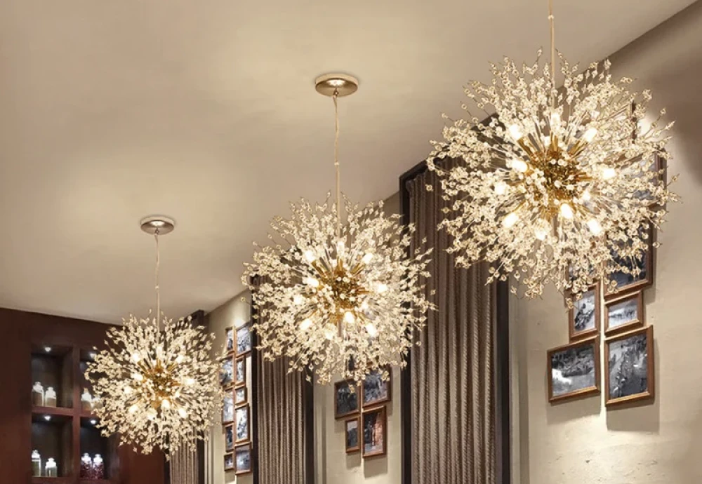 dandelion crystal chandelier