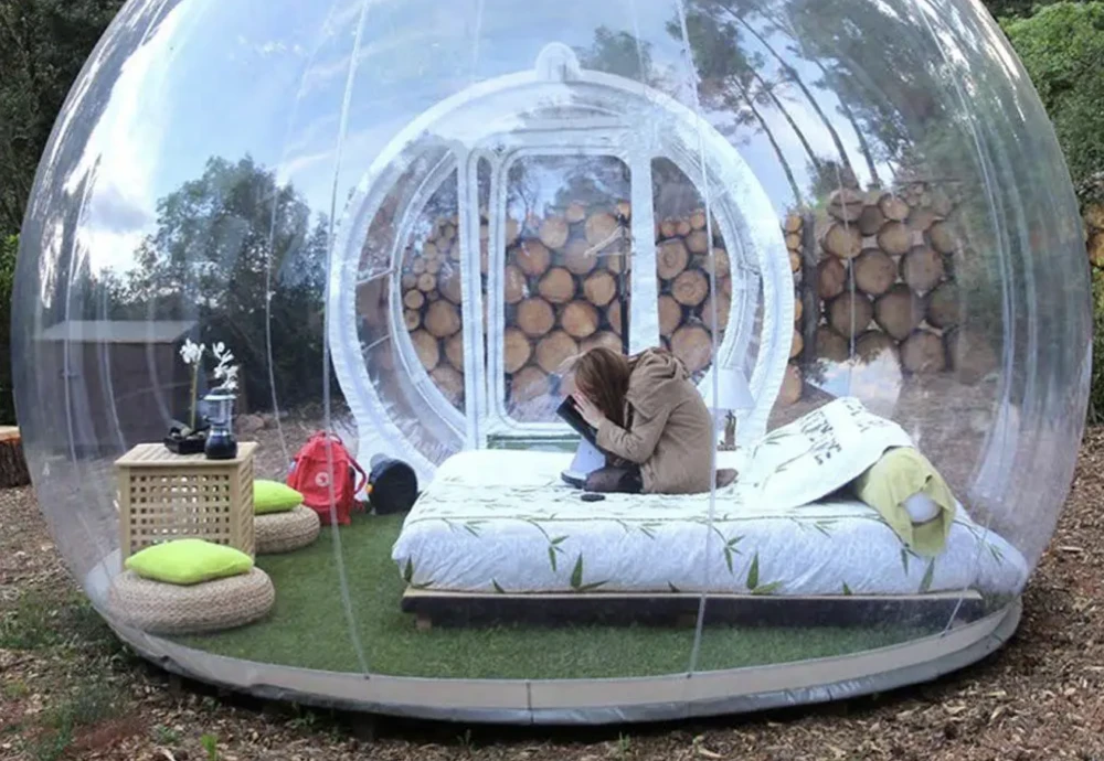 innovative transparent bubble tents